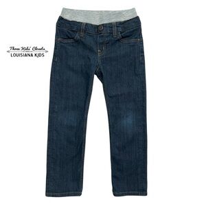Hoonana Clothing 7Y Dark Wash Pull-On Jeans